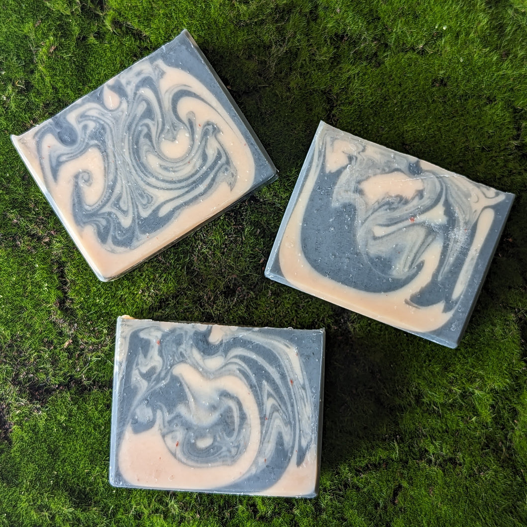 Rose Clay and Activated Charcoal Face Soap Bar