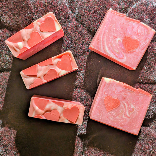 Blushing Hearts Artisan Soap Bar